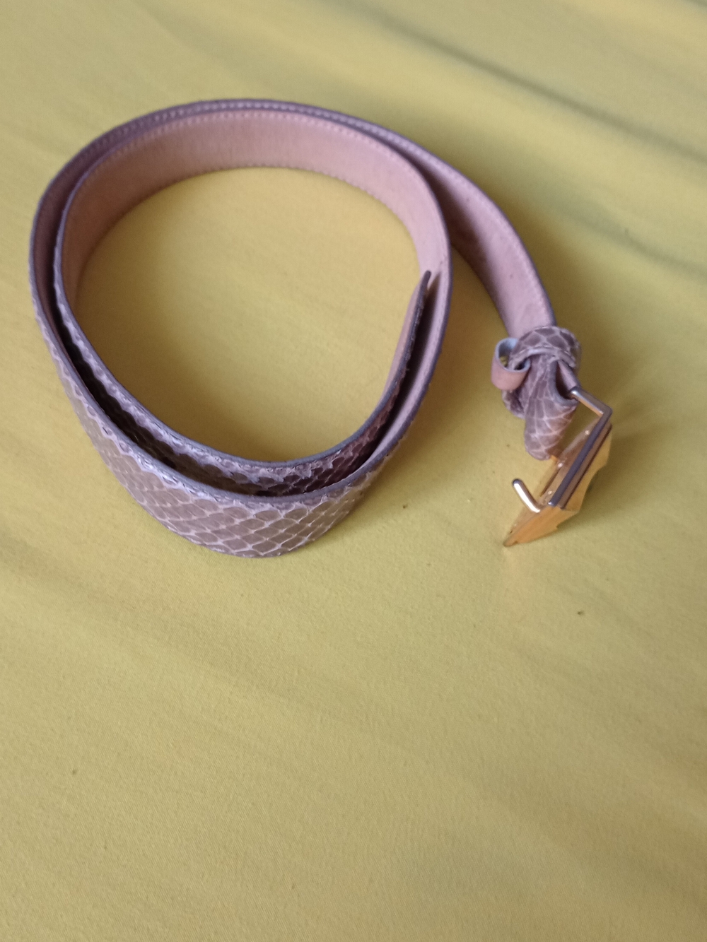 Liz Claiborne Accessories Medium Genuine Snake Belt.
